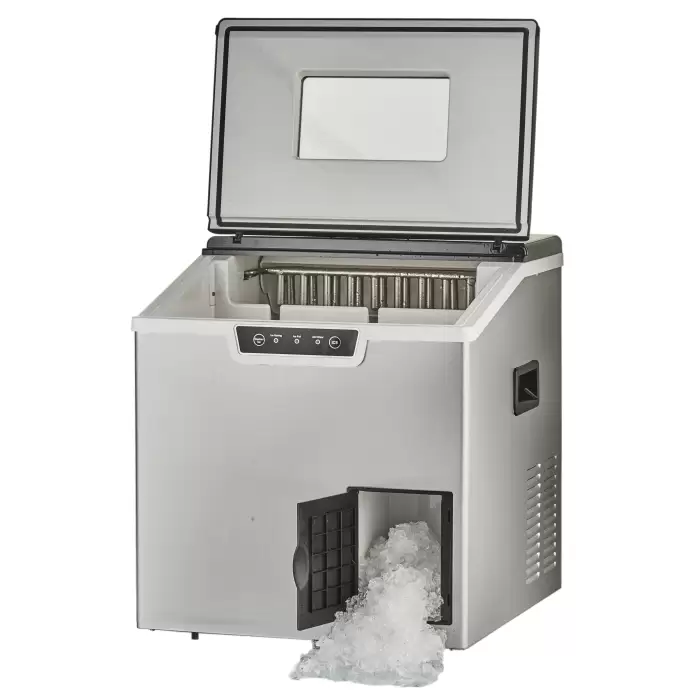 Portable Ice Machine Rapidly Self Clean Ice Maker With Crushed Ice 18pcs Per Cycle 7-10mins Snow Making Machine Push Button — image 2