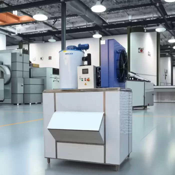 Industrial Flake Ice Machine 1/2/3/5/8/10Ton Capacity New Fish 100/200/300kg Flake Ice Machine — image 3