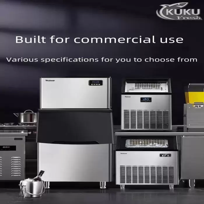 Ice Maker6-Ice Maker 40kg Automatic Commercial Home Use Small Ice Cube Block Making Machine For Food & Beverage Business Home Sa — image 3