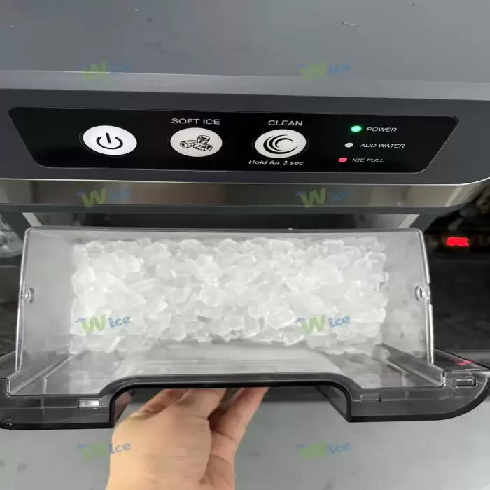 Ice Maker Nugget Countertop, Chewable Pellet Ice Maker With Self-Cleanin Function,17kg/24H Portable Makers For Home — image 4