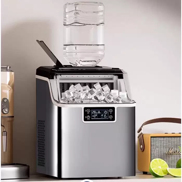 Ice Maker HZB25AFS Compact Cube Ice Maker 25KG Daily Output Antibacterial Home And Commercial Use For Dorms And Bars — image 4