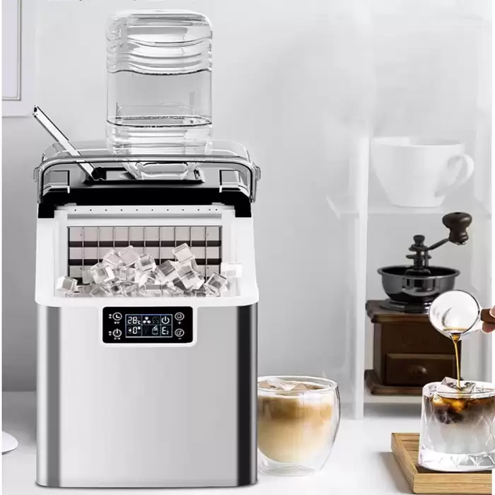 Ice Maker HZB25AFS Compact Cube Ice Maker 25KG Daily Output Antibacterial Home And Commercial Use For Dorms And Bars — image 6