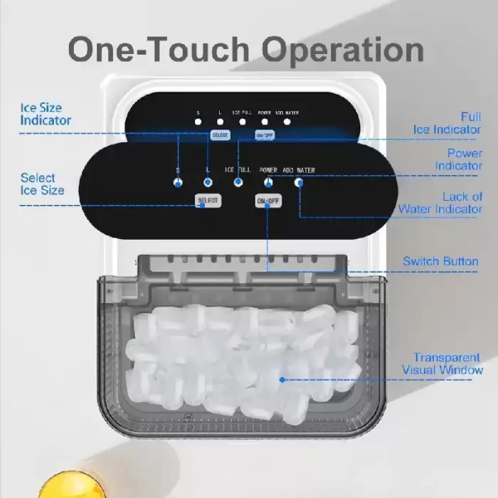 Ice Maker Home And Kitchen Portable Ice Maker Countertop Professional Custom Home Portable Bullet Mini Cube — image 3