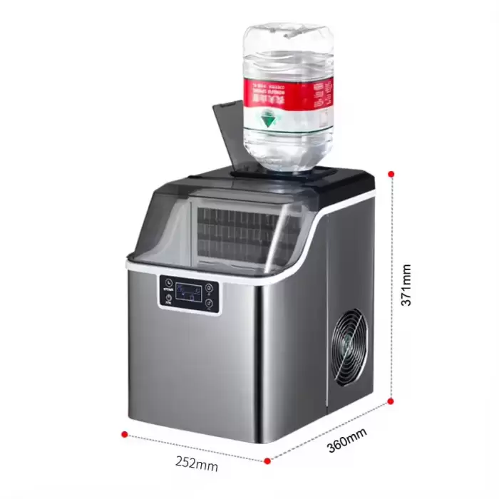20kg Mini Portable Ice Cube Block Making Automatic Countertop Machines For Commercial Home Food — image 3