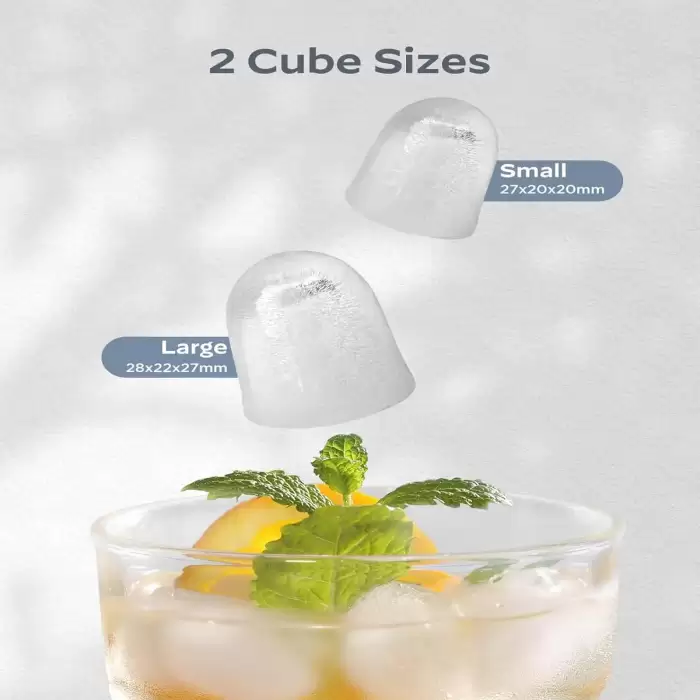 Ice Maker Portable Electric Countertop Ice Maker Self-Cleaning Feature 9 Cubes 6 Mins 26 Lbs/day Output Plastic For Home Kitchen — image 7