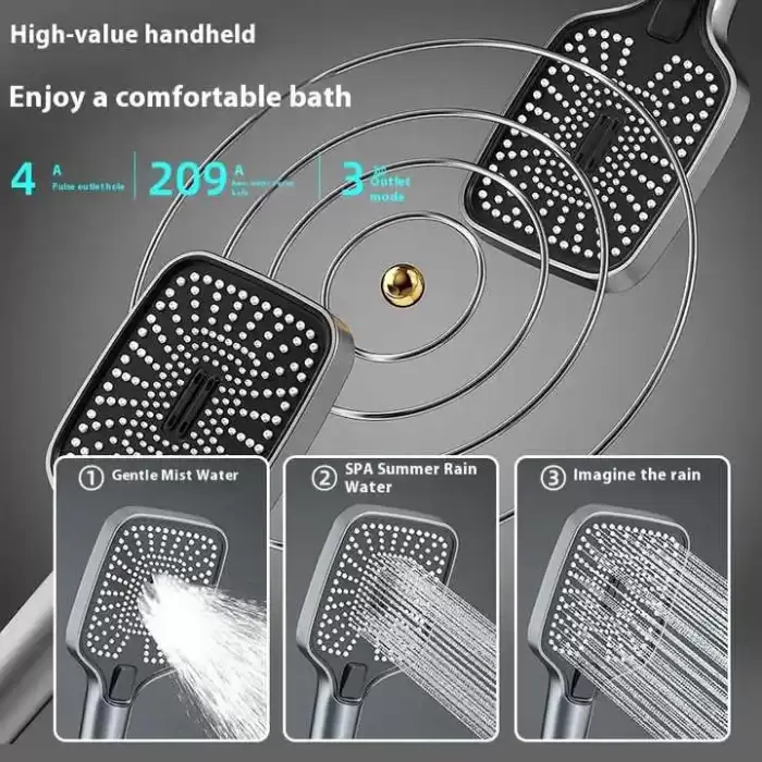 White Spa Waist Spray Digital Bathroom Shower Set with Ambient Lighting Thermostatic Bathroom Shower System Faucet Accessories — image 6