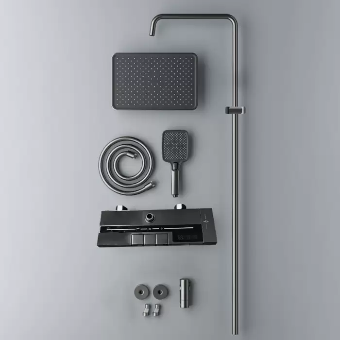 Smart Digital Display Shower Set Hot Cold Water Mixer Bathroom Faucet Rainfall Bathtub Complete Pressurize Showers System — image 7