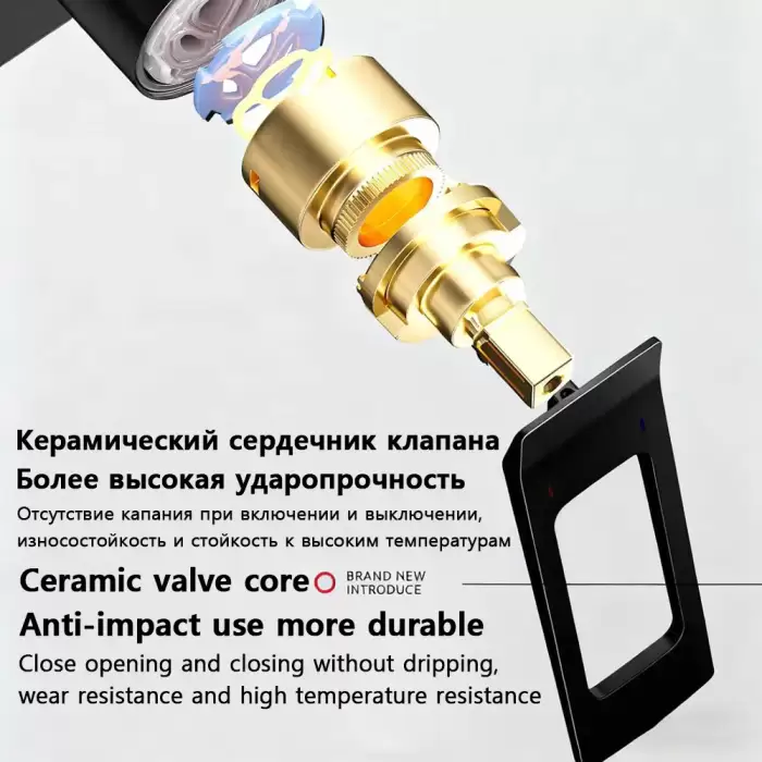 High Quality Solid Brass Bathroom Bathtub Shower Faucet Set Wall Mounted Rainfall Mixer Water Tap Black Split Shower System Kits — image 6