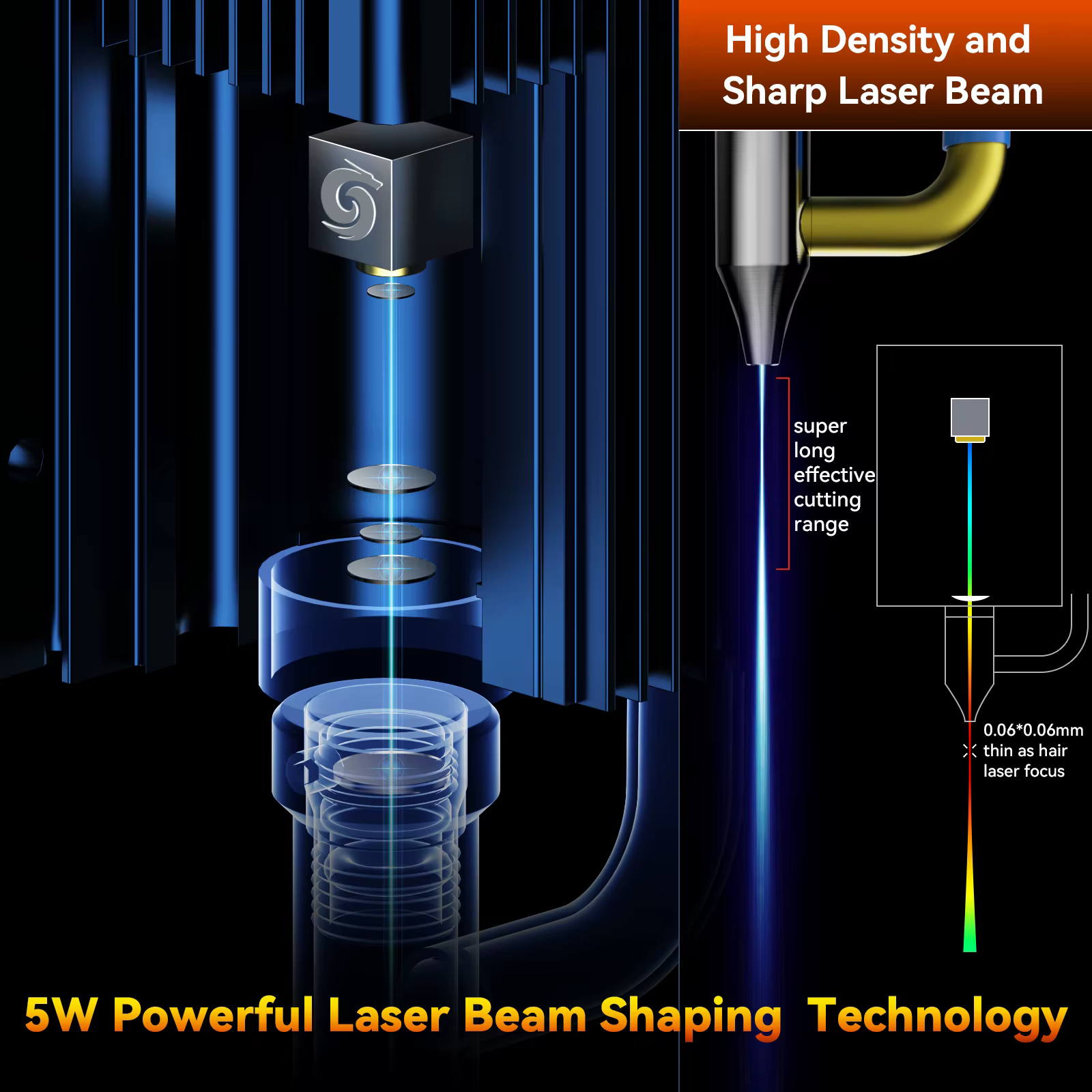 SCULPFUN S30 Desktop DIY Lazer Engraving and Cutting Automatic Air-assist System Laser Engraver Machines — image 3
