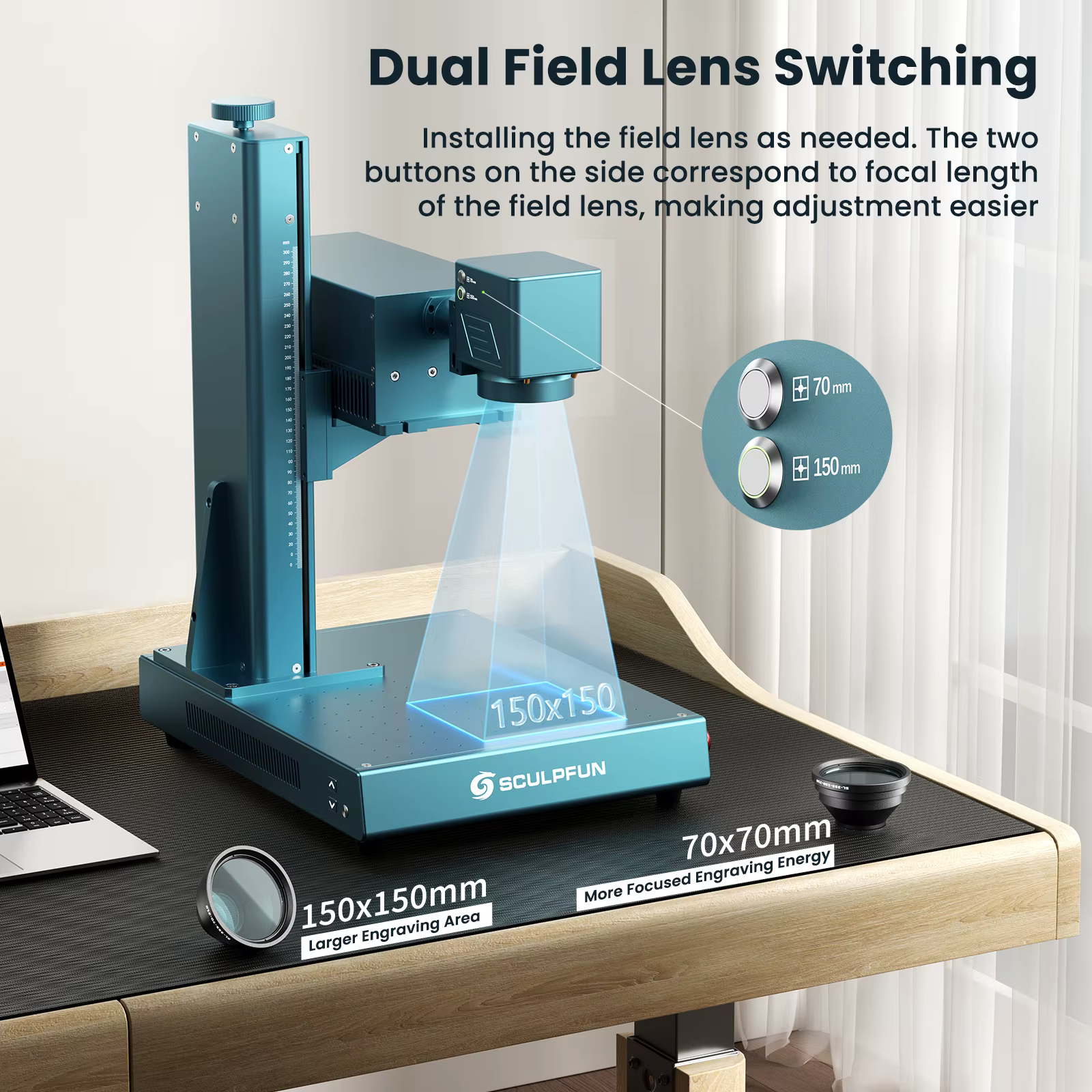 SCULPFUN V5 UV Fiber Laser Marking Machine — image 3
