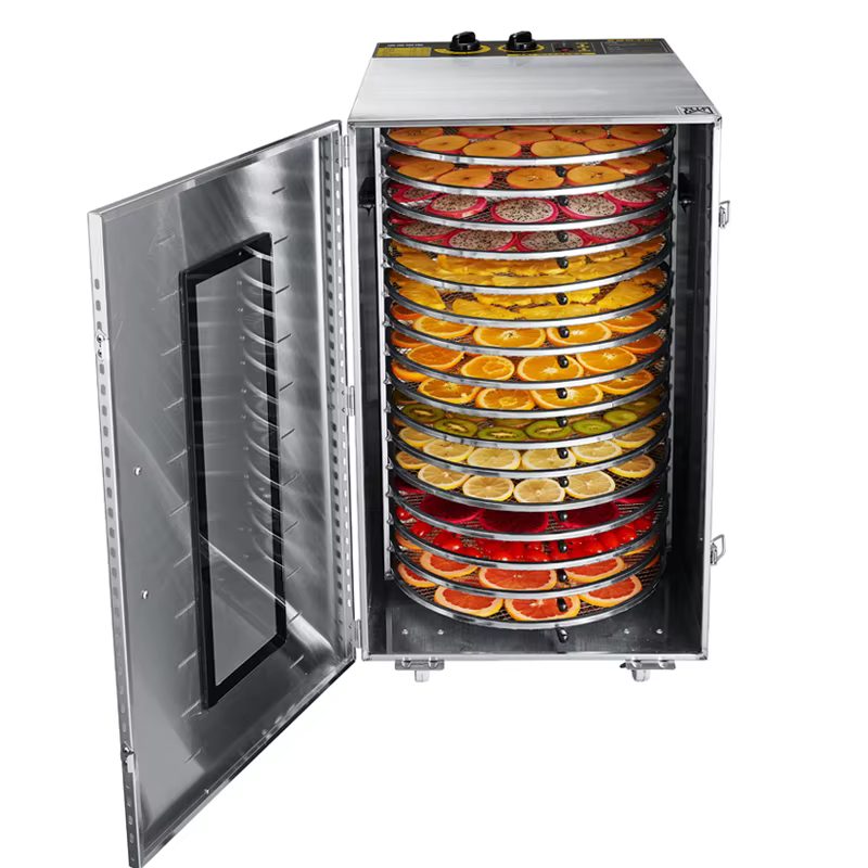 16 Trays Rotary Stainless Steel Food Dehydrator — image 6