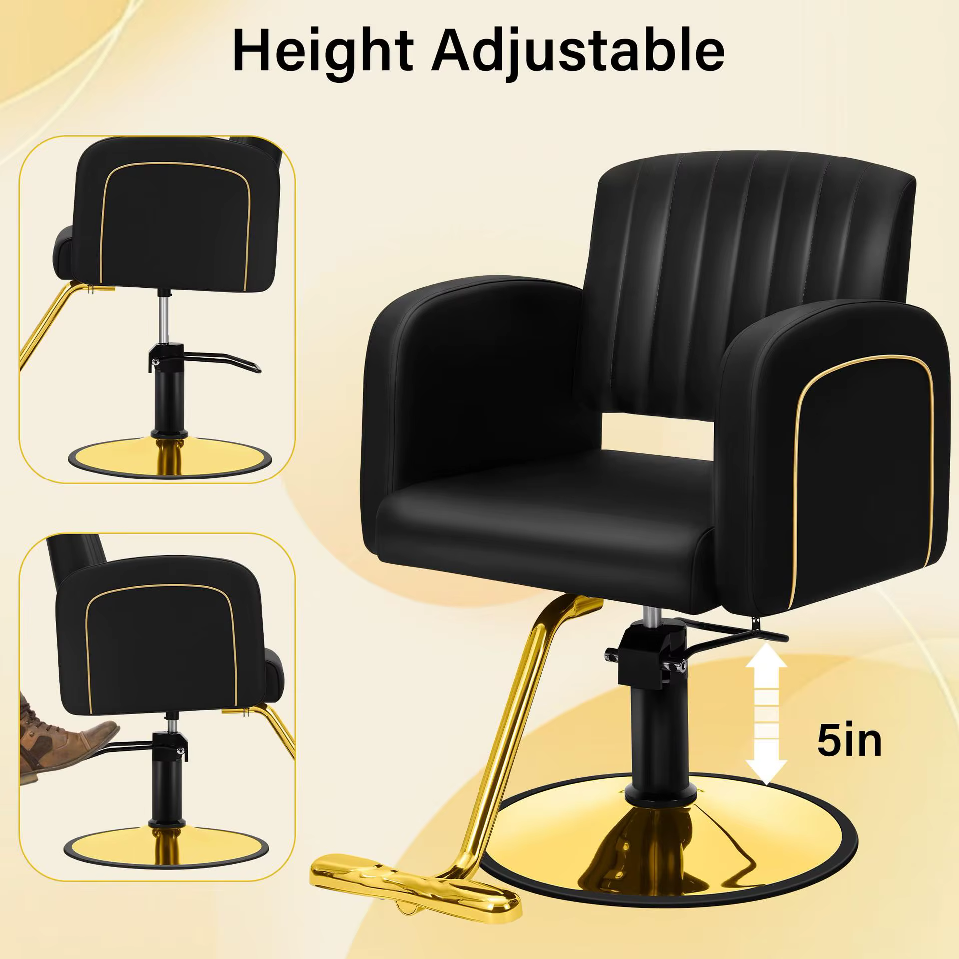 Latest New Modern Ergonomic Salon Chair — image 2