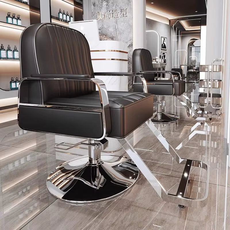 High-End Salon Chair with Metal Frame — image 4