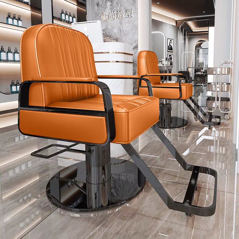 High-End Salon Chair with Metal Frame — image 5