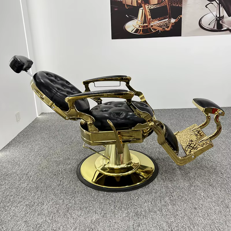 Professional Classic Gold Barber Chair — image 2