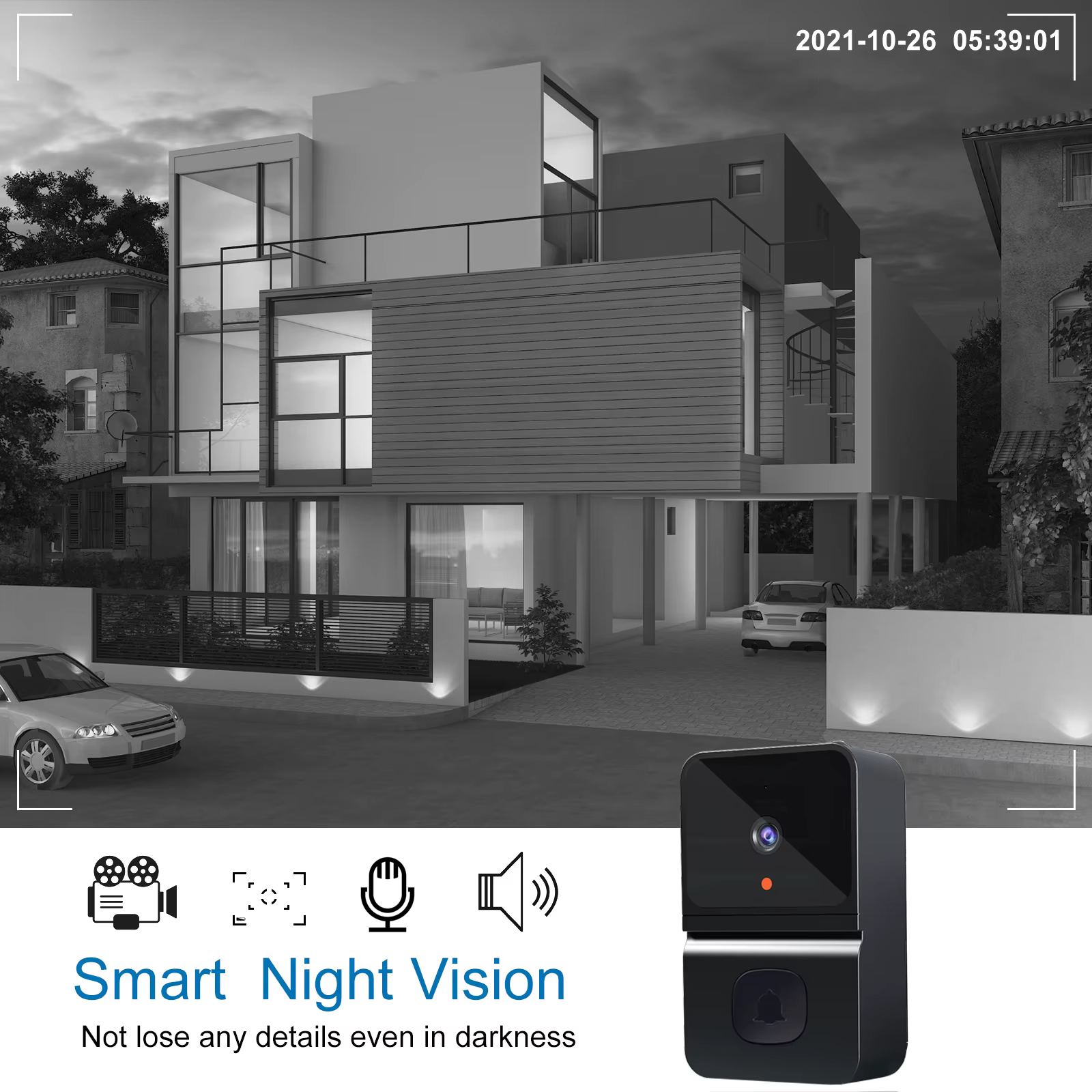 Mini Black Home Security Anti-theft Monitor — image 4