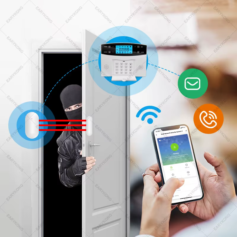 Wireless & Wired Detector 433MHz WiFi Home Security Alarm System — image 4