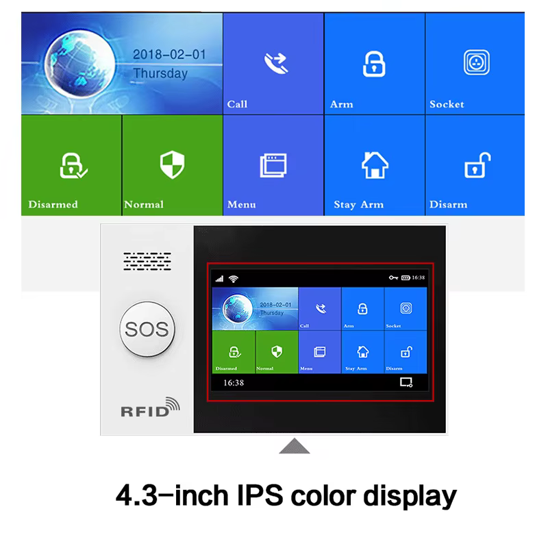Wifi Touch Screen Wireless Home Alarm System — image 4