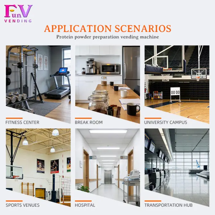 FunVending Innovative Gym Milkshake Keep Fit Smart Touch Screen Protein Shake Vending Machine Vendo Machine — image 3