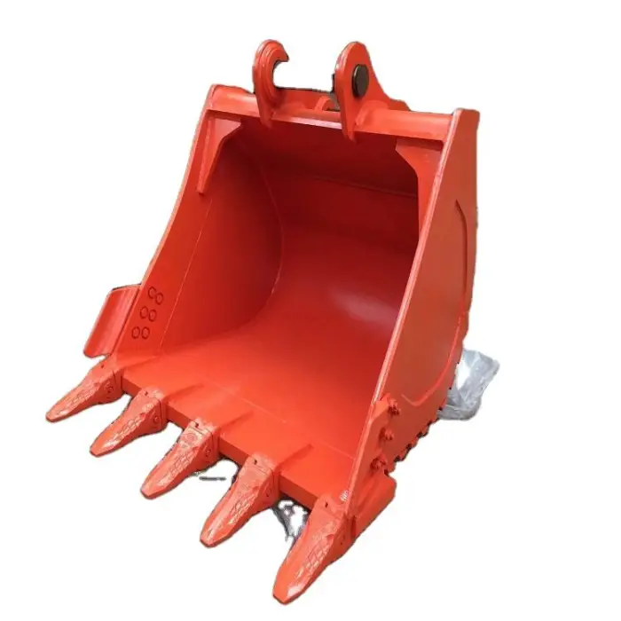 Hard Rock Construction Machinery Parts Excavator Heavy Duty Rock Bucket Q345B+NM400 for 1-80 Ton Excavators — image 3