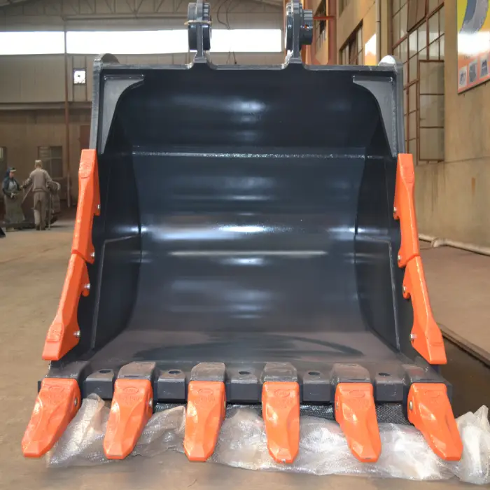 Hard Rock Construction Machinery Parts Excavator Heavy Duty Rock Bucket Q345B+NM400 for 1-80 Ton Excavators — image 5