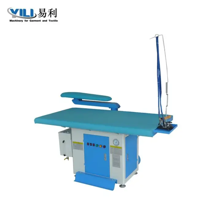 Industrial Ironing Equipments Steam Iron Vacuum Iron Table with Boiler for Garment Factory Electric Iron Shirt Ironing Machine — image 3