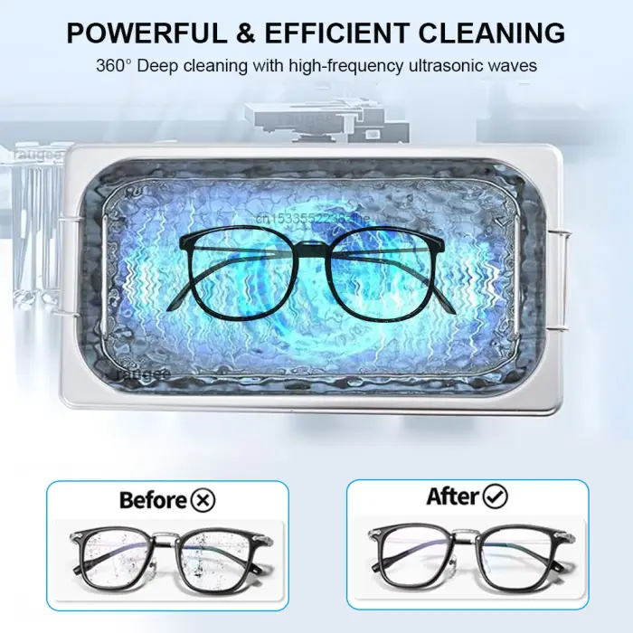 40KHZ Ultrasonic Cleaner Home Ultrasound Cleaning Machine For Jewelry Glasses Washing Bath Watches Denture Ultrasonic Cleaner — image 4
