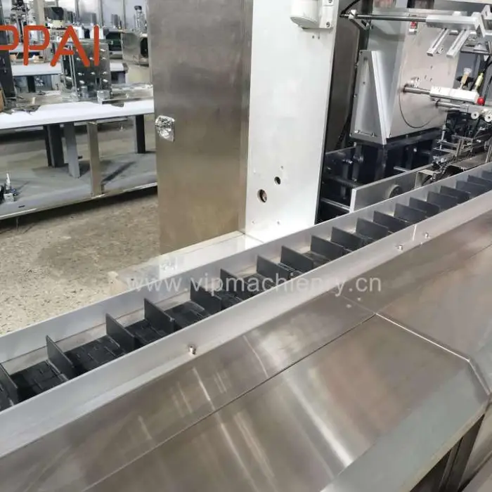 VIPPAI Full Automatic High Speed Horizontal One-Stop Sanitary Pad Carton Box Packing Machine — image 3