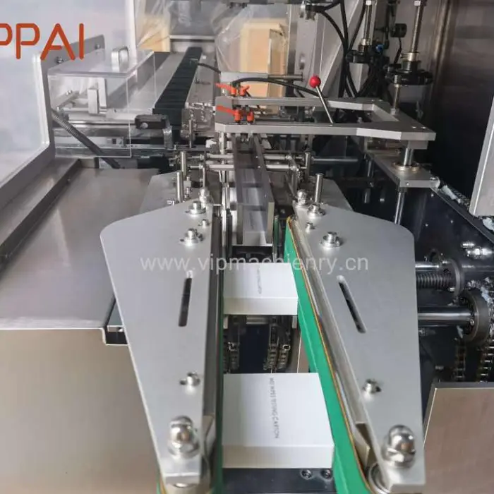 VIPPAI Full Automatic High Speed Horizontal One-Stop Sanitary Pad Carton Box Packing Machine — image 6