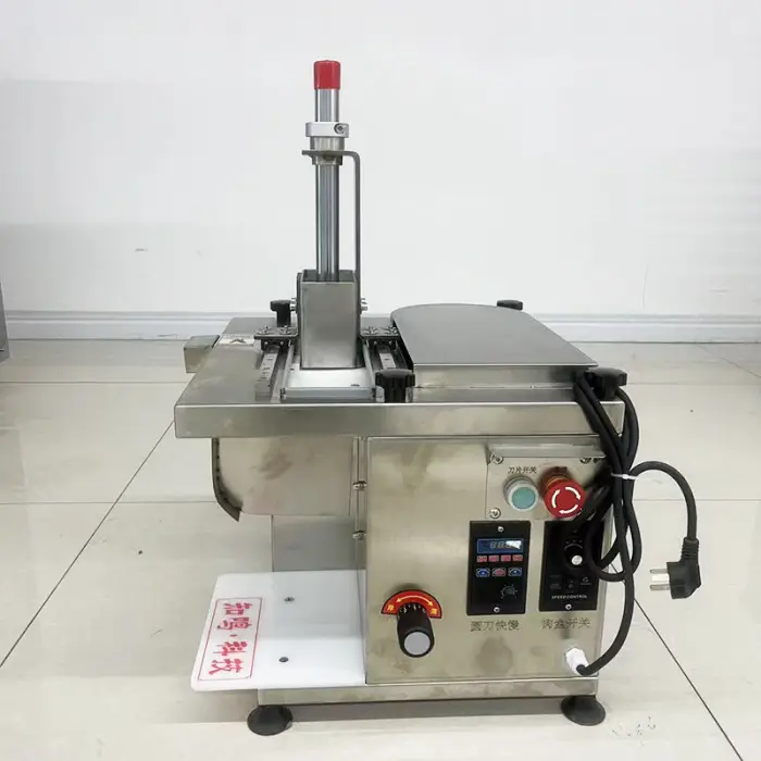 Automatic Fatty Beef and Lamb Meat Slicer Commercial Hotpot Shop Frozen Fresh Meat Slicing Machine — image 3