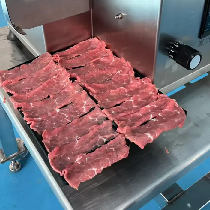 Automatic Fatty Beef and Lamb Meat Slicer Commercial Hotpot Shop Frozen Fresh Meat Slicing Machine — image 5