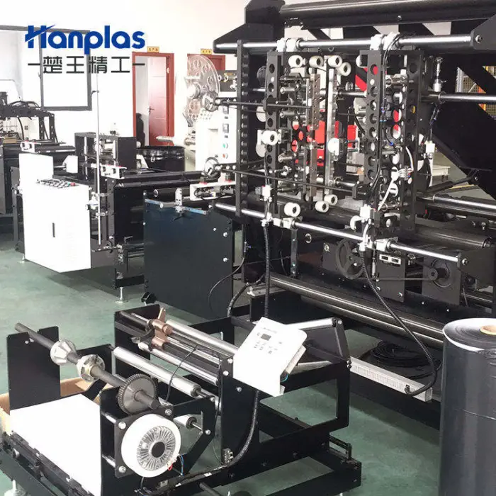 HP-DC Hanplas Automatic Plastic Diaper Bag Making Machine in Wicket Machine Co Extrdu Material — image 3