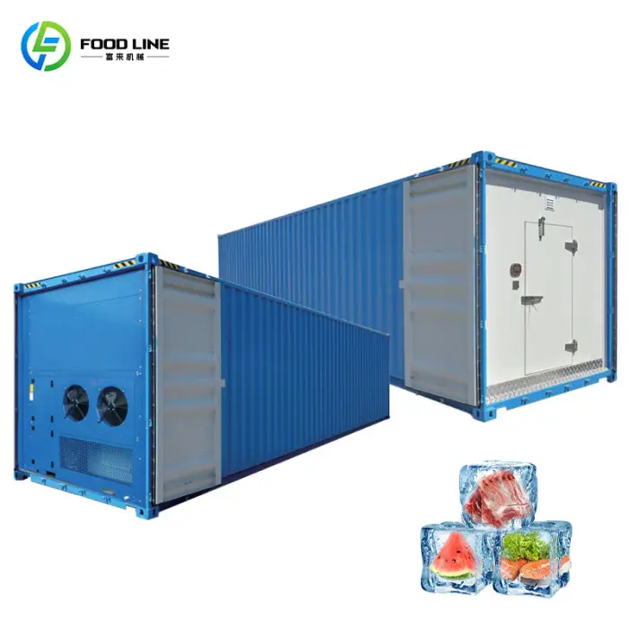 Hot Sale 20ft Container Cold Storage Room for Fish Storage Solar Powered Freezer Container — image 2