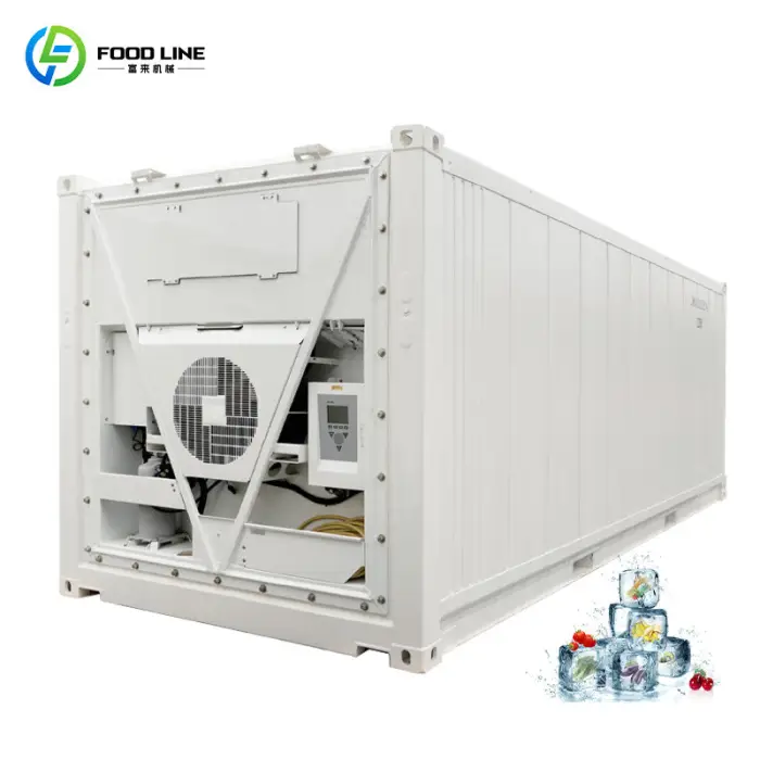 Hot Sale 20ft Container Cold Storage Room for Fish Storage Solar Powered Freezer Container — image 3