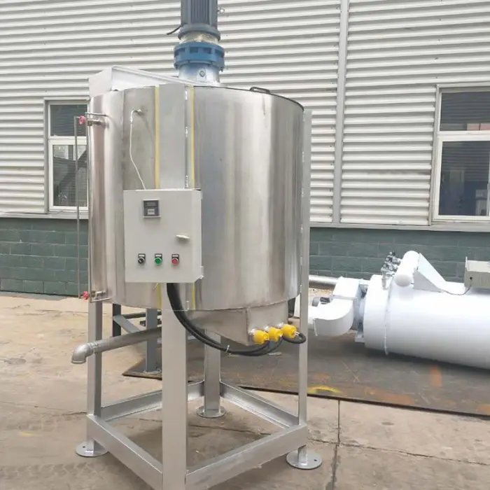 Hot Selling Cosmetic 100l Vacuum Emulsifying Mixer Food Industry Vertical Paddle Mixer Stainless Steel Shampoo Making Mixer — image 2