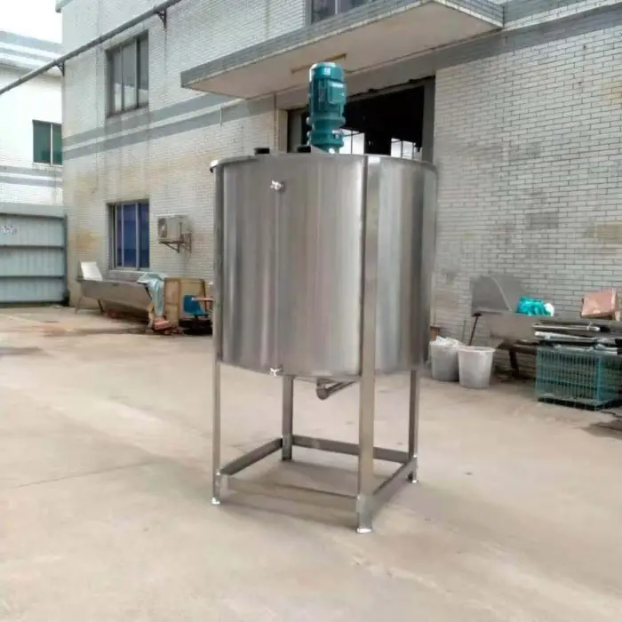 Hot Selling Cosmetic 100l Vacuum Emulsifying Mixer Food Industry Vertical Paddle Mixer Stainless Steel Shampoo Making Mixer — image 4