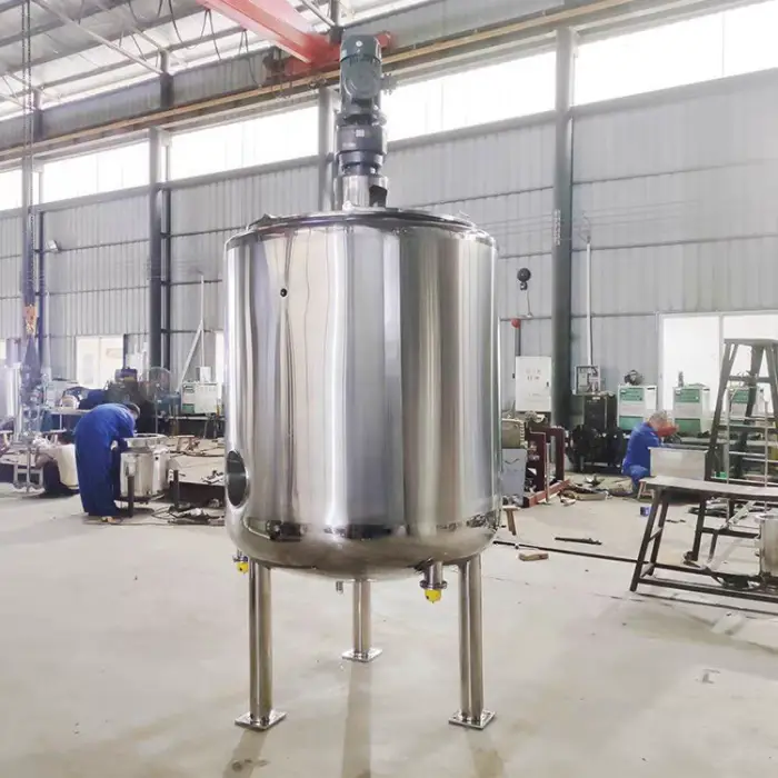 Hot Selling Cosmetic 100l Vacuum Emulsifying Mixer Food Industry Vertical Paddle Mixer Stainless Steel Shampoo Making Mixer — image 5