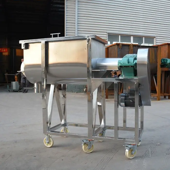 High Efficiency Chemical Quartz/Herb /Flour/cellulose Mixer Ribbon Lysine Concentrate Food Mixer 100kg Coffee Brown Sugar Mixer — image 2