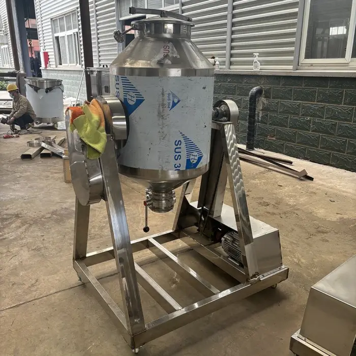 High Speed Eye Shadow Marchi Powder Industrial Pigment Mixer Dry Coffee Mixer 100kg 50kg 100kg Small Tumble Mixer Machine — image 5