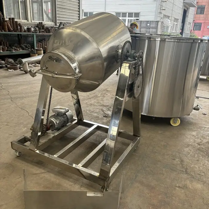 High Speed Eye Shadow Marchi Powder Industrial Pigment Mixer Dry Coffee Mixer 100kg 50kg 100kg Small Tumble Mixer Machine — image 6