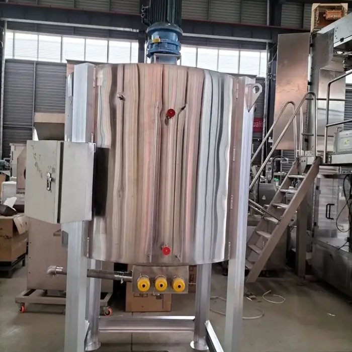 Homogenous Beverage Drink Ss304 1000l Liquid Mixing tank Single Phase Stainless Steel Soap Mixer Machine for Small Industries — image 3