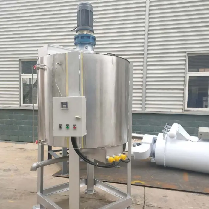 Homogenous Beverage Drink Ss304 1000l Liquid Mixing tank Single Phase Stainless Steel Soap Mixer Machine for Small Industries — image 4