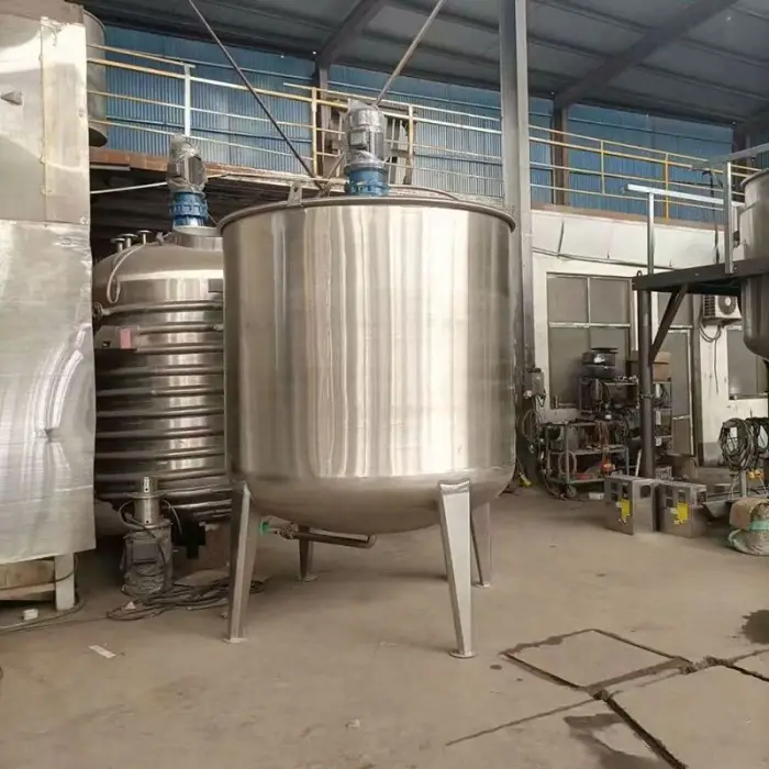 Liquid Soap Agitator 500L Sauce Milk Drink Liquid Cosmetic Emulsify Homogenizer Stainless Steel Juice Milk tank Agitator — image 6