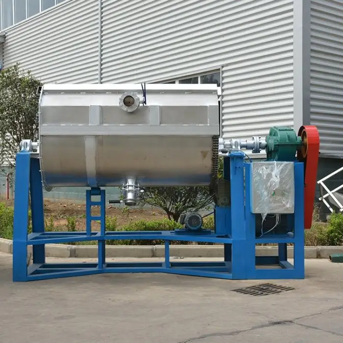 Helical Ribbon Agitator Mixer Wall Paint Silicone Putty Mixing Machine Price Flip Horizontal Texture Stone Paint Mixer Machine — image 2