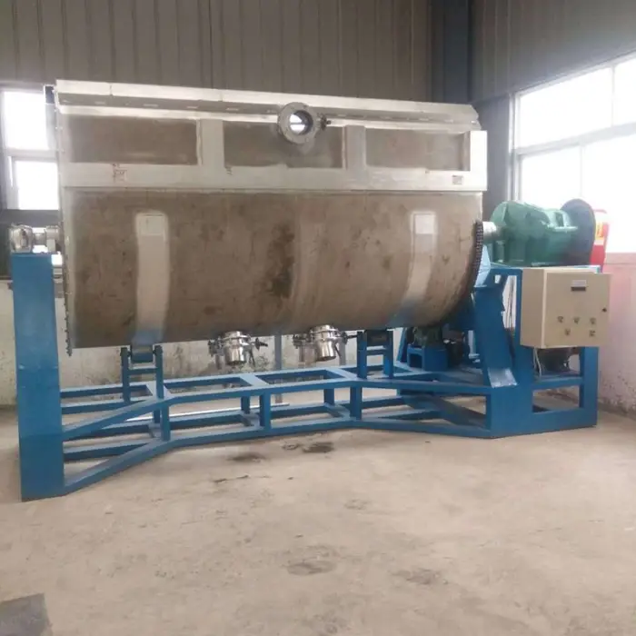 Helical Ribbon Agitator Mixer Wall Paint Silicone Putty Mixing Machine Price Flip Horizontal Texture Stone Paint Mixer Machine — image 3
