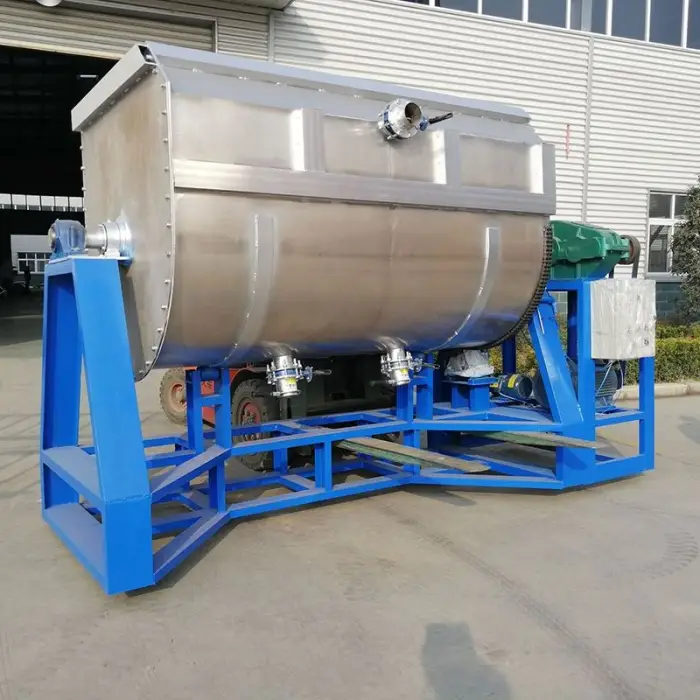 Helical Ribbon Agitator Mixer Wall Paint Silicone Putty Mixing Machine Price Flip Horizontal Texture Stone Paint Mixer Machine — image 5