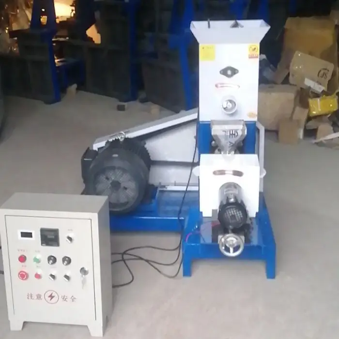 Tilapia Fish Farming Equipment Tilapia Fish Food Pellet Making Machine Single Screw Dry 200kg h Dog Food Extruder Machine — image 4