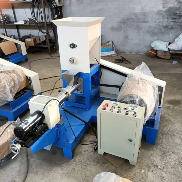 Tilapia Fish Farming Equipment Tilapia Fish Food Pellet Making Machine Single Screw Dry 200kg h Dog Food Extruder Machine — image 5