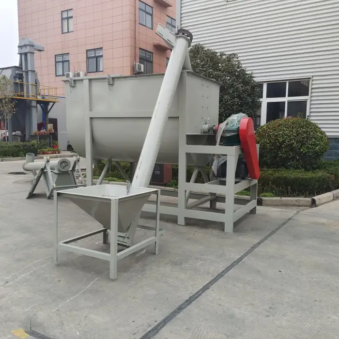 Melangeur Broyeur Horizontal Moteur diesel Heavy Duty Horizontal Sticky Mass Mixer Machine 200kg Wet Paddle Mixer — image 2
