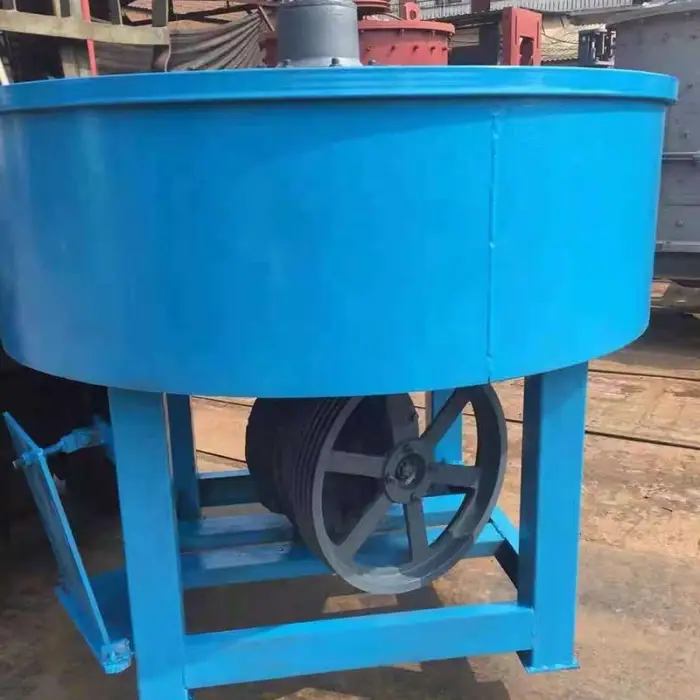 Forced Concrete Storage Tank Cement Mortar Electric Small Concrete Pan Mixer Machine Diesel Electric Flat Mouth Concrete Mixer — image 2